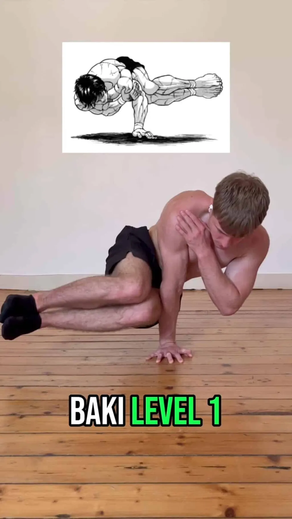 @kivenro Baki pose level 1 - 7 #bakipose #baki #challenge #musculation