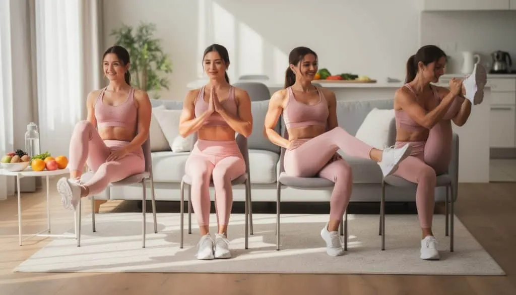 découvrez 4 exercices faciles à faire assis sur une chaise pour renforcer vos abdominaux efficacement, sans matériel compliqué.