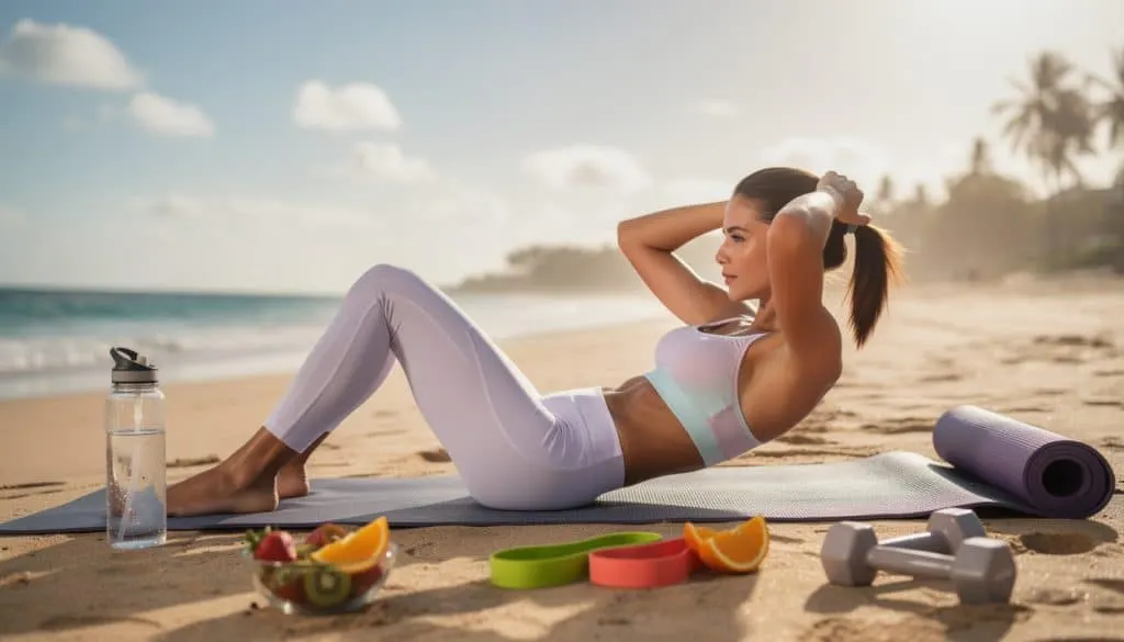découvrez un exercice simple à réaliser allongé, même sur la plage, pour éliminer efficacement les bourrelets et raffermir votre silhouette rapidement.