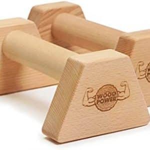 WOODPOWER PowerBars: Barres Parallèles Fitness en Bois, Push Up Mini