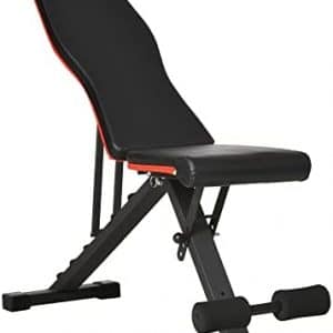 HOMCOM Banc de Musculation Pliable - Dossier réglable 6 niv. - Assise