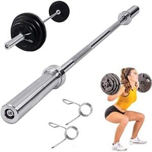 ybaymy Barre de musculation olympique de 1,2 m pour haltères de 5,1 cm