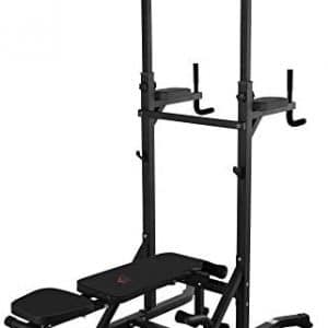 HOMCOM Station de Musculation Fitness Entrainement Complet - Barre de