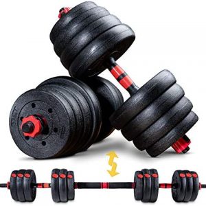 Sportstech Jeu d'haltères innovant 2en1 AH150 | haltères de 20kg,