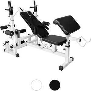 Gorilla Sports Banc de Musculation Universel avec Supports d'haltères