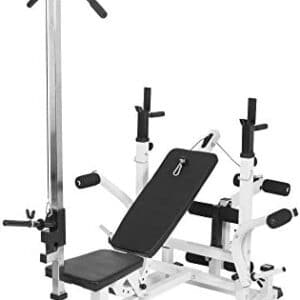 Gorilla Sports Banc de Musculation Universel (Banc + Option poulie) -