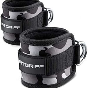 Fitgriff® Sangle Cheville Musculation Poulie (rembourré) - Sangle