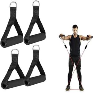 Guidre 4 Pcs Bande de résistance Poignées Exercice Tirer Poignées De