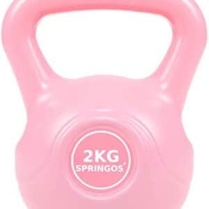 SPRINGOS Kettlebell en ABS pour femme 2 kg à 10 kg Accessoire pour