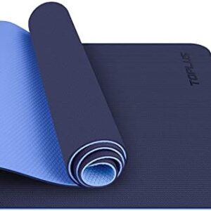 TOPLUS Tapis de Yoga, Tapis Gym - en TPE matériaux Recyclable, Ultra