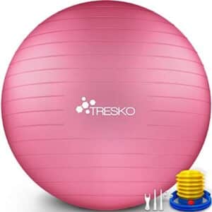 TRESKO® Ballon de Gymnastique | Anti-éclatement | Boule d'assise |