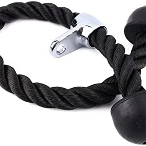 Zerone Corde Triceps Portable, 70CM Corde à Triceps en Nylon, Sport