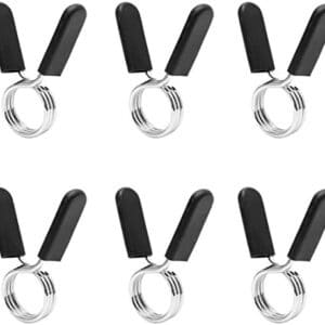 HONGECB Barre d'Haltère Serrure à Ressort, Haltères Pinces À Ressorts,