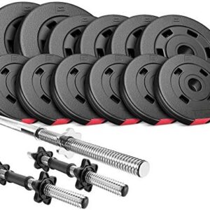 HS Hop-Sport Set PREMIUM de 38kg (2x barres 45cm + 1x barres 167cm /