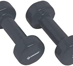 Schildkröt Fitness, lot de 2 haltères, 2x2kg, en vinyle, anthracite