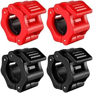 Jooheli Bague de Serrage Haltère, 4 Pièces Clips de Barre de Poids,