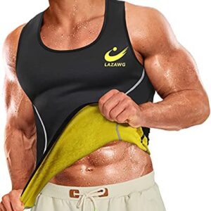 LAZAWG T-Shirt pour Homme Sudation de Sport Corset Combinaison de