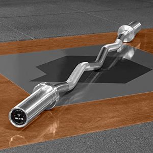 METIS EZ Barre de Curl - Barre de Musculation pour Exercices de