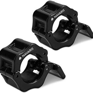 Navaris Stop Disque Musculation 25mm / 30mm / 50mm - 2X Collier Bague