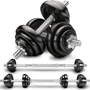 RE:SPORT Kit d'haltères 2-en-1 15 - 30 kg | Ensemble modulable