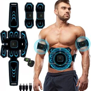 LEMENG EMS Stimulateur Musculaire Abdominal, Ceinture Abdominale,