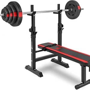 Hop-Sport Banc de Musculation HS-1080 Pliable Complet Multifonction et