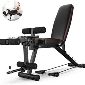 NTWXY Banc de Musculation Complet avec Poids, Banc de Utilitaire pour