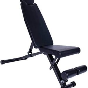 Gorilla Sports® Banc de Musculation Pliable et réglable 145 x 46 x 120