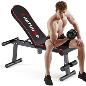 LAUFHOME Banc de musculation réglable pour la salle de sport à
