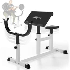 Physionics® Banc de Musculation pour Biceps - Siège, Accoudoir et