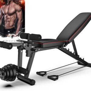 WOERD Banc De Musculation Pliable Multifonction Sit-up Fitness avec 6
