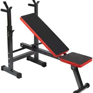WilTec Banc de Musculation Pliable 230kg Max. Haltérophilie Support