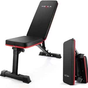 HEKA Tabouret Haltère Réglable Banc Abdominal Banc de Poids Pliable