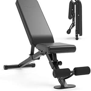 leikefitness GM58101 Banc de musculation réglable pliable avec