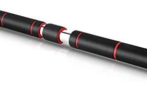 FFITNESS Pull Up Door Bar 60-100 Barre de Traction Mixte, Noir, 60-100