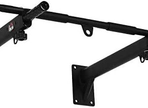 HOMCOM Barre de Traction Barre de Fitness Fixation Murale Support Sac