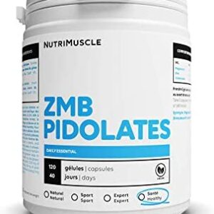 ZMB Pidolates 120 Gélules | Zinc + Magnésium + Vitamine B6 | 100%
