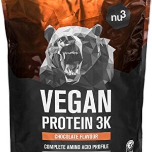 nu3 Vegan Protein 3K – Boisson protéinée chocolat 1kg - Pour prise de