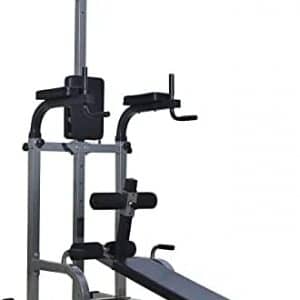 HOMCOM Station de Traction Musculation Chaise Romaine Power Tower
