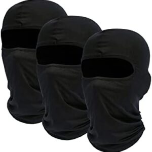 NITAIUN 3 Pcs Cagoule Masque Visage Multifonction pour Ski Moto Vélo