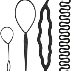 Outil de tressage de cheveux, kit d'outils de coiffure bricolage
