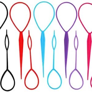 Topsy Tail Lot de 10 accessoires de coiffure pour queue de cheval (5