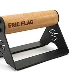 Eric Flag Poignées de Pompes en Bois et Acier de Haute Qualité - Push
