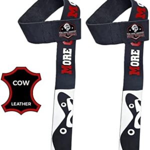 Sangles de Levage Musculation en Cuir Poignées pour Gym - Straps Grips