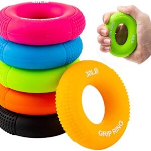 XiYee Exerciseur de Doigts, 6 PCS Entraîneur de Force de Préhension,