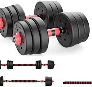 Ensemble d'haltères réglables, 25kg , haltères barbelés pour le