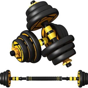 Haltères Réglables 40kg Haltères Musculation, avec Barre D'extension,