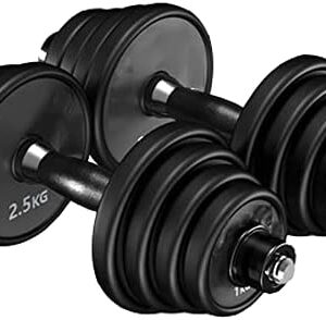 LTLCLZ 2Pièces Ensemble D'haltères Réglables Poids pour Hommes pour