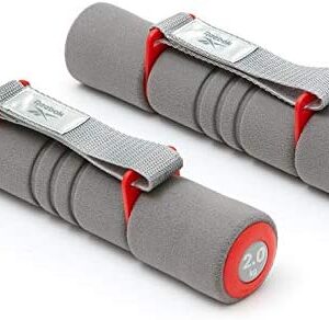 Reebok Haltères Softgrip Unisex-Adult, Red, 2.0kg