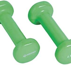 Schildkröt Fitness, lot de 2 haltères, 2x0,5kg, en vinyle, vert